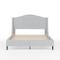 Martha Stewart Amelia Full Upholstered Platform Bed w/Curved Headboard and Cushioned Siderails, Wood Slat, Gray TW-3WDB02B-F-GY-MS - alternate 10